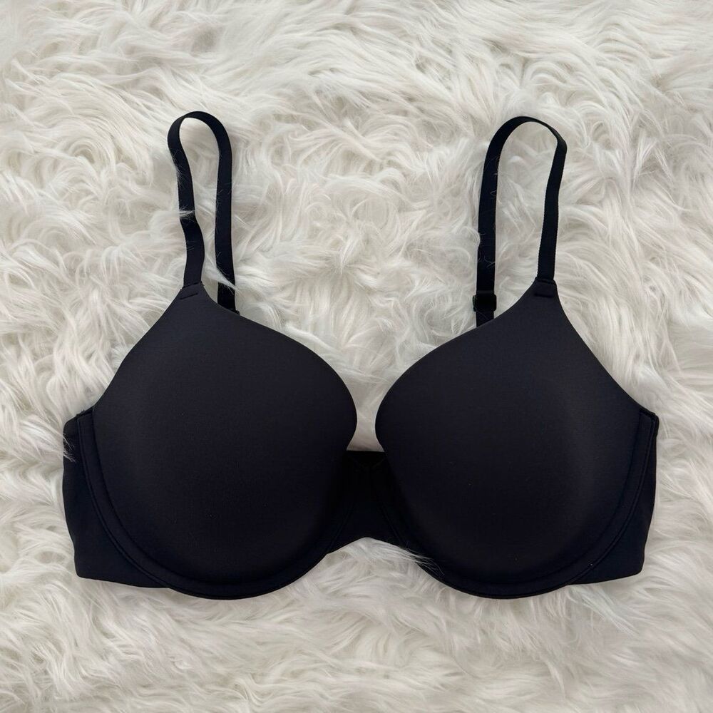 Skims Fits Everybody T-shirt Bra Onyx Size 34D - Picture 2 of 6